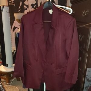 a new day Deep Red Women's Blazer
